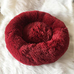 Hlopaw Dog Beds for Small Dogs – Round Plush Pet Nest Mat, Calming Donut Puppy & Cat Bed