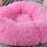 Hlopaw Dog Beds for Small Dogs – Round Plush Pet Nest Mat, Calming Donut Puppy & Cat Bed