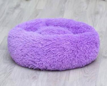 Hlopaw Dog Beds for Small Dogs – Round Plush Pet Nest Mat, Calming Donut Puppy & Cat Bed