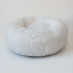 Hlopaw Dog Beds for Small Dogs – Round Plush Pet Nest Mat, Calming Donut Puppy & Cat Bed