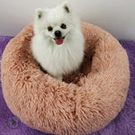 Hlopaw Dog Beds for Small Dogs – Round Plush Pet Nest Mat, Calming Donut Puppy & Cat Bed