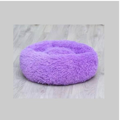 Hlopaw Dog Beds for Small Dogs – Round Plush Pet Nest Mat, Calming Donut Puppy & Cat Bed