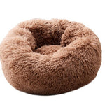 Hlopaw Dog Beds for Small Dogs – Round Plush Pet Nest Mat, Calming Donut Puppy & Cat Bed